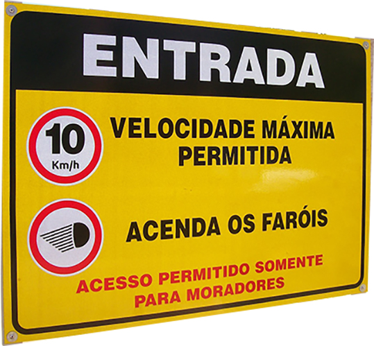 Placa de Advert�ncia